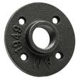 Flens 4 gaten 3/4 inch zwarte gietijzer — perspectiefweergave