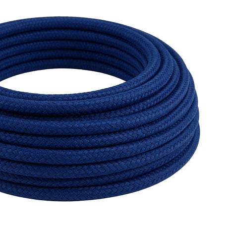 Rond strijkijzersnoer met zijde-effect – Klassiek blauw