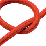 Rond strijkijzersnoer met zijde-effect – Vuurrood