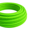Rond fluo strijkijzersnoer met zijde-effect – Groen