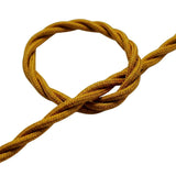 Gedraaid strijkijzersnoer met zijde-effect – Goud