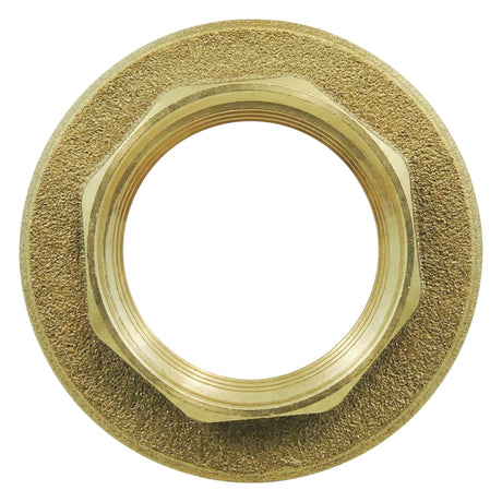 Sluitmoer met messing CW617N BSP plaat - bovenaanzicht