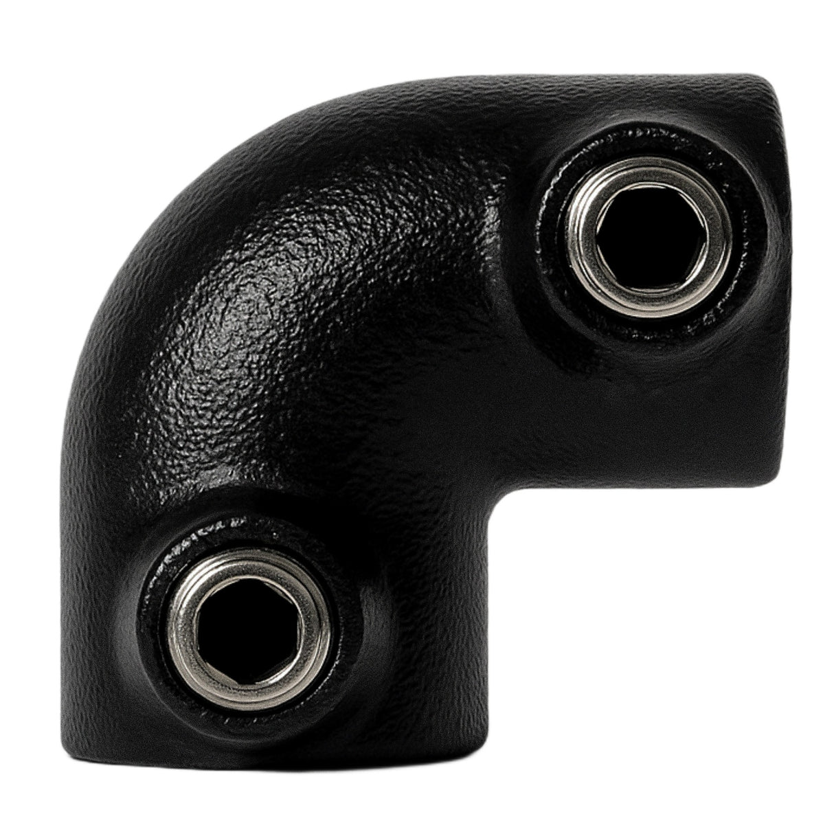 coude peint en noir pour structure tubulaire