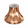 Gemetalliseerde E27 lamphouder voor wand of plafond — koperafwerking — aanzicht 1