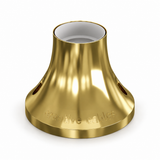 Gemetalliseerde E27 lamphouder voor wand of plafond — goudkleurige afwerking — aanzicht 1