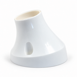 Thermoplastische E27 lamphouder van 45° voor wand of plafond — wit — aanzicht 1