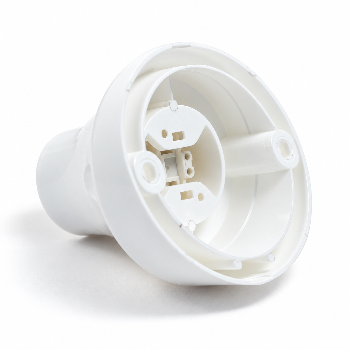 Thermoplastische E27 lamphouder van 45° voor wand of plafond — wit — aanzicht 2