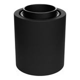 E27-fitting voor wand of plafond, waterdicht IP44 — Zwart