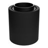 E27-fitting voor wand of plafond, waterdicht IP44 — Zwart