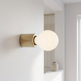 Metalen E27-fitting voor wand of plafond — Satijn brons