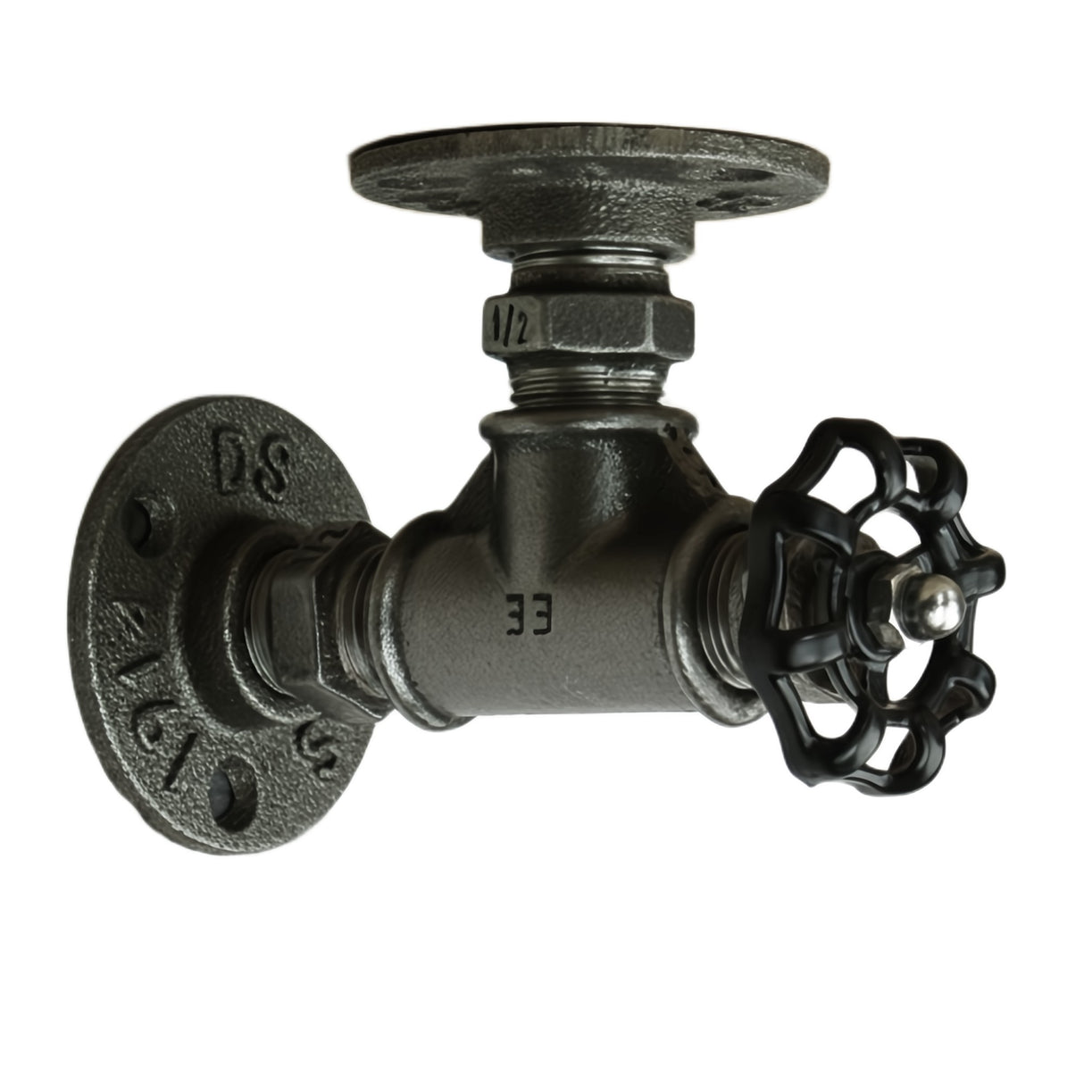 Wandsteun met zwart handwiel | Model 3