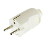 Rechte Schuko-stekker voor armatuur — Wit