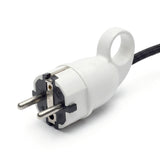 Schuko-stekker met uittrekring — Wit