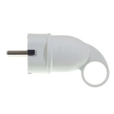 Schuko-stekker met uittrekring — Wit