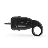 Schuko-stekker met uittrekring — Zwart