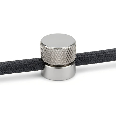 Metalen wandkabelhouder voor strijkijzersnoer — Chroom