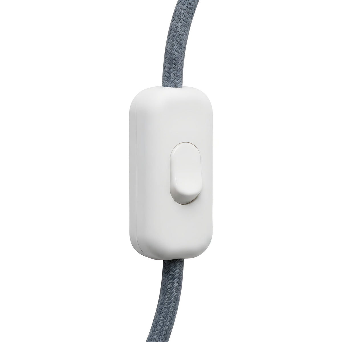 Tweepolige tuimelschakelaar voor lampsnoer — Wit