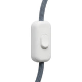 Tweepolige tuimelschakelaar voor lampsnoer — Wit