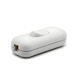 Tweepolige tuimelschakelaar voor lampsnoer — Wit