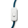 Tweepolige tuimelschakelaar voor lampsnoer — Wit