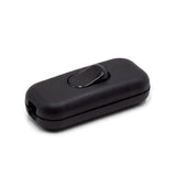 Tweepolige tuimelschakelaar voor lampsnoer — Zwart