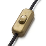 Tweepolige tuimelschakelaar voor lampsnoer — Goud