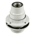 E14-fitting van bakeliet met dubbele ring — Wit