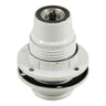 E14-fitting van bakeliet met dubbele ring — Wit