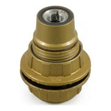 E14-fitting van bakeliet met dubbele ring — Goud