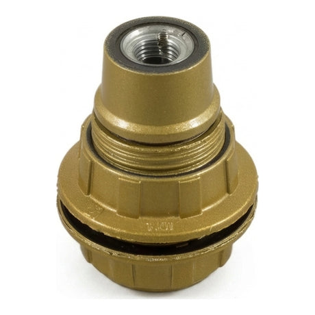 E14-fitting van bakeliet met dubbele ring — Goud