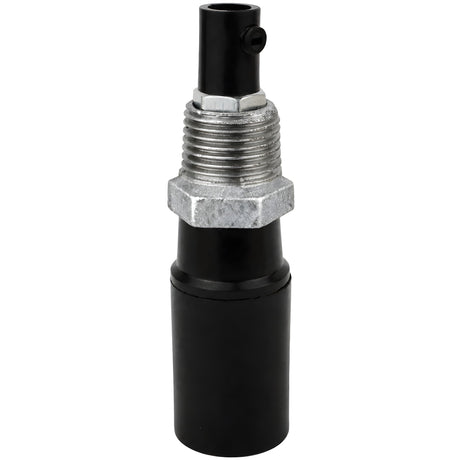 E14-lamphouderset van bakeliet op fitting 1/2'' (15x21mm) met buitendraad van gegalvaniseerd gietijzer