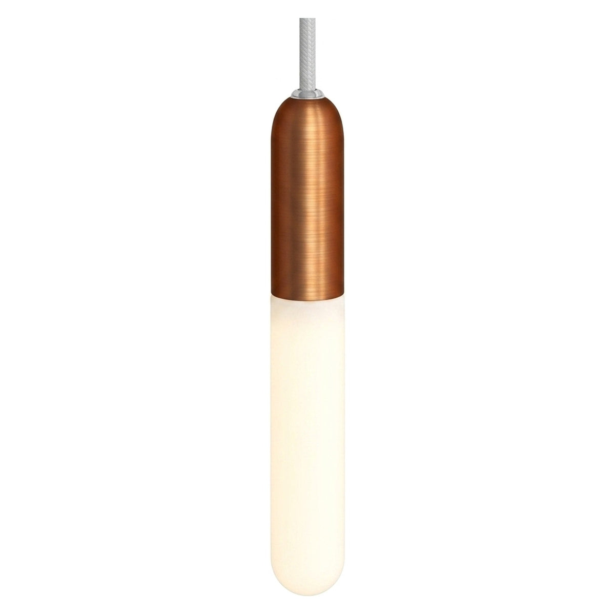 Compacte metalen E14-fitting — Satijn koper
