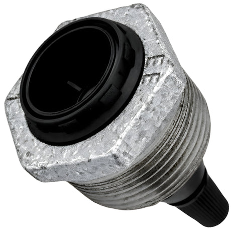 E14-lamphouderset in fitting van gegalvaniseerd gietijzer