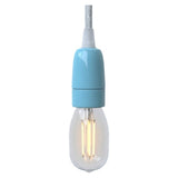 E14-fitting van porselein — Azuurblauw