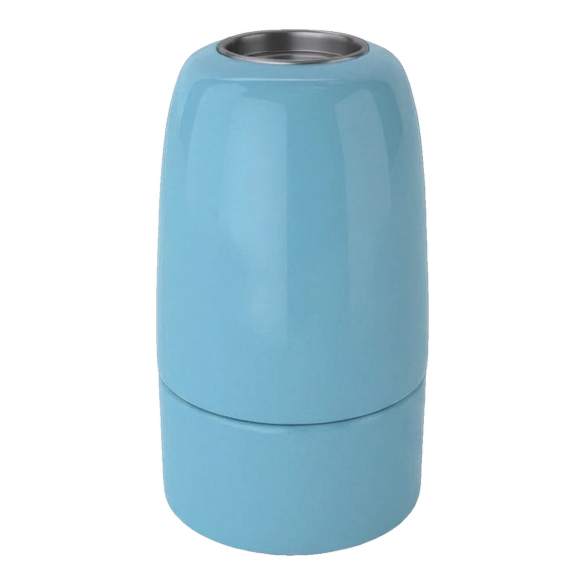 E14-fitting van porselein — Azuurblauw