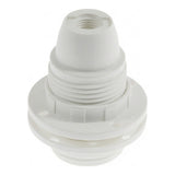 E14-fitting van thermoplast met dubbele ring — Wit