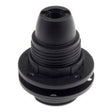 E14-fitting van thermoplast met dubbele ring — Zwart