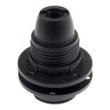 E14-fitting van thermoplast met dubbele ring — Zwart