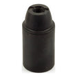 E14-fitting van thermoplast — Zwart