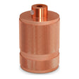 E27-fitting van gekarteld aluminium met dubbele ring — Koper