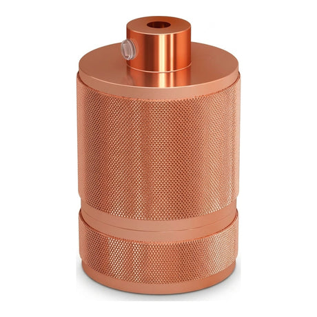 E27-fitting van gekarteld aluminium met dubbele ring — Koper