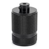 E27-fitting van gekarteld aluminium met dubbele ring — Donkergrijs