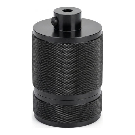 E27-fitting van gekarteld aluminium met dubbele ring — Donkergrijs