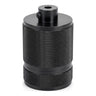 E27-fitting van gekarteld aluminium met dubbele ring — Donkergrijs