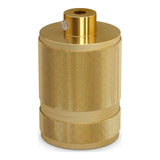 E27-fitting van gekarteld aluminium met dubbele ring — Messing