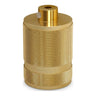 E27-fitting van gekarteld aluminium met dubbele ring — Messing