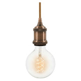 Vintage E27-fitting van aluminium — Koper