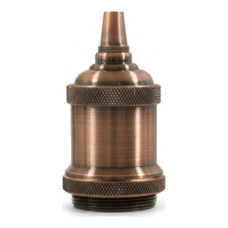 Vintage E27-fitting van aluminium — Koper