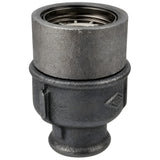 E27-lamphouderset met ring op fitting met binnendraad van voordelig zwart gietijzer