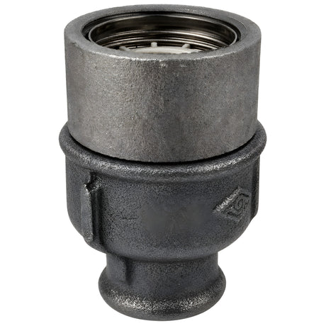 E27-lamphouderset met ring op fitting met binnendraad van voordelig zwart gietijzer